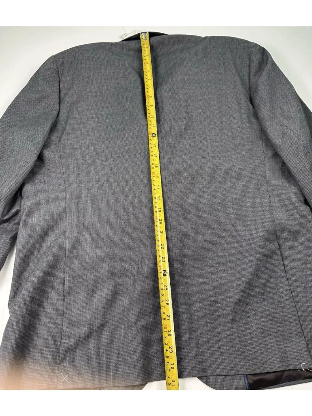 Massimo Dutti Men’s Extrafine wool grey blazer Sport Coat size 48R NWT